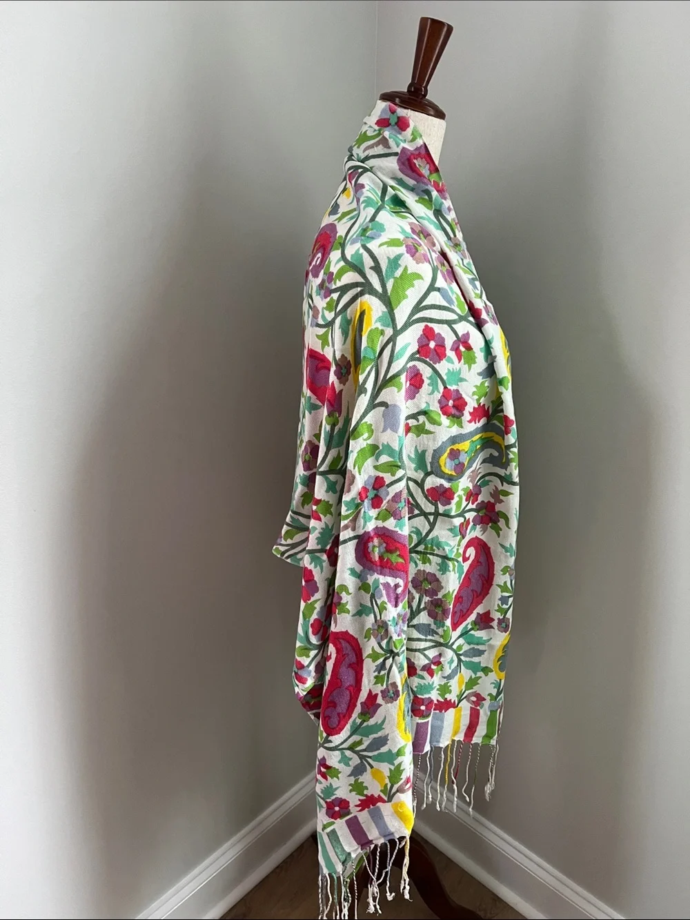 Floral Multi-Color Lightweight Women’s Scarf Size: 28.5” W x  79” L